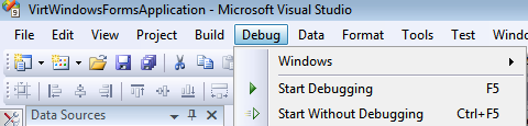 Start Debugging